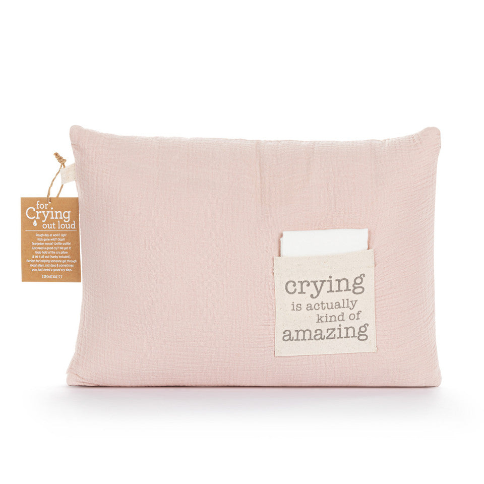 Demdaco Super Soft Cry Pillow - Embrace the Power of Crying