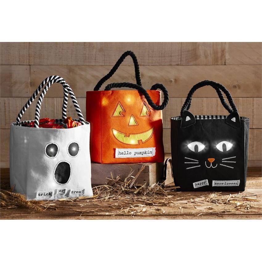 Hot! Mud Pie LED Lighted Treat Canvas Bag