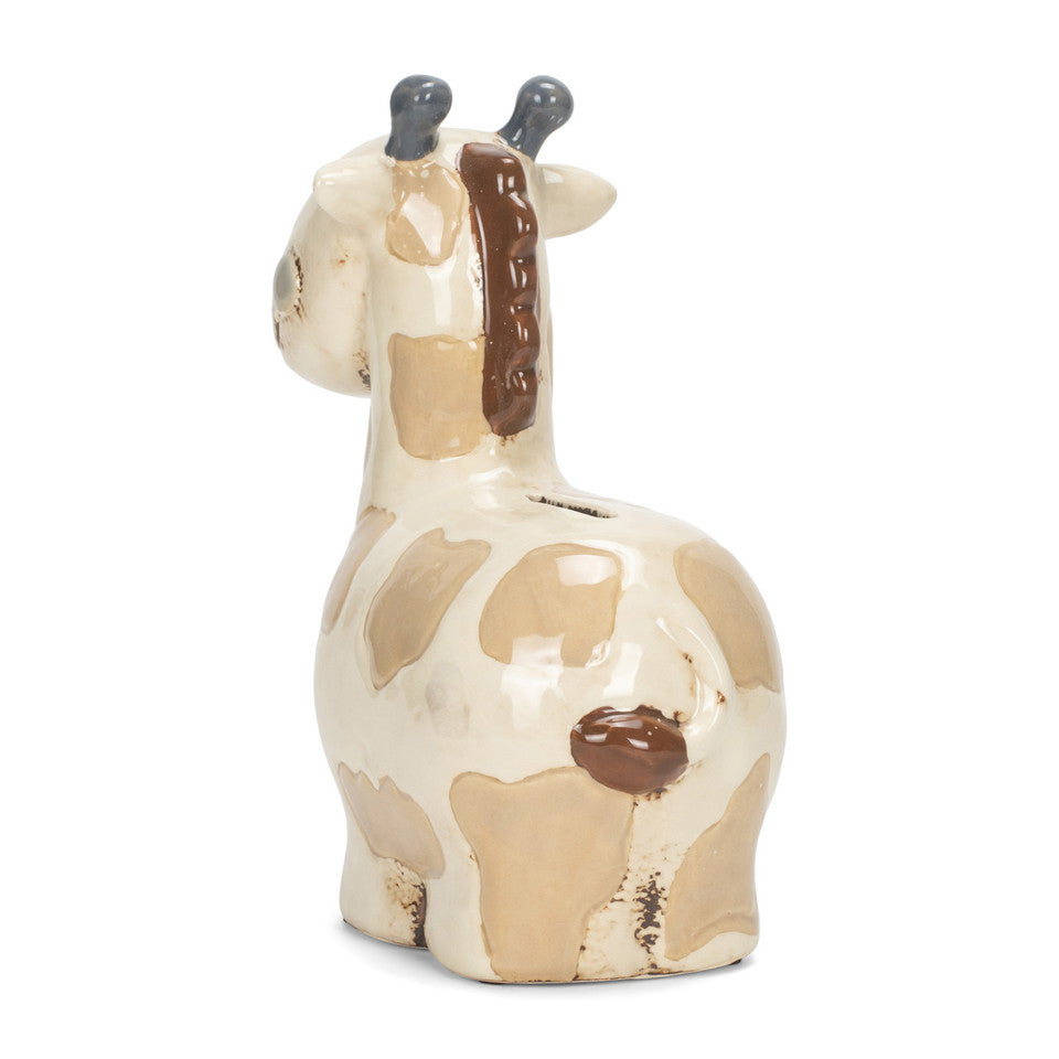 Demdaco Noah's Ark Collection - Adorable Ceramic Giraffe Bank for Nursery Decor