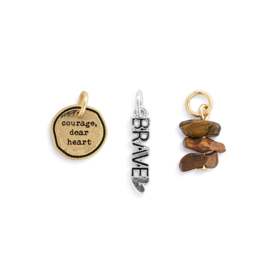 Demdaco Inspiring Courage Set of 3 Journey Charms