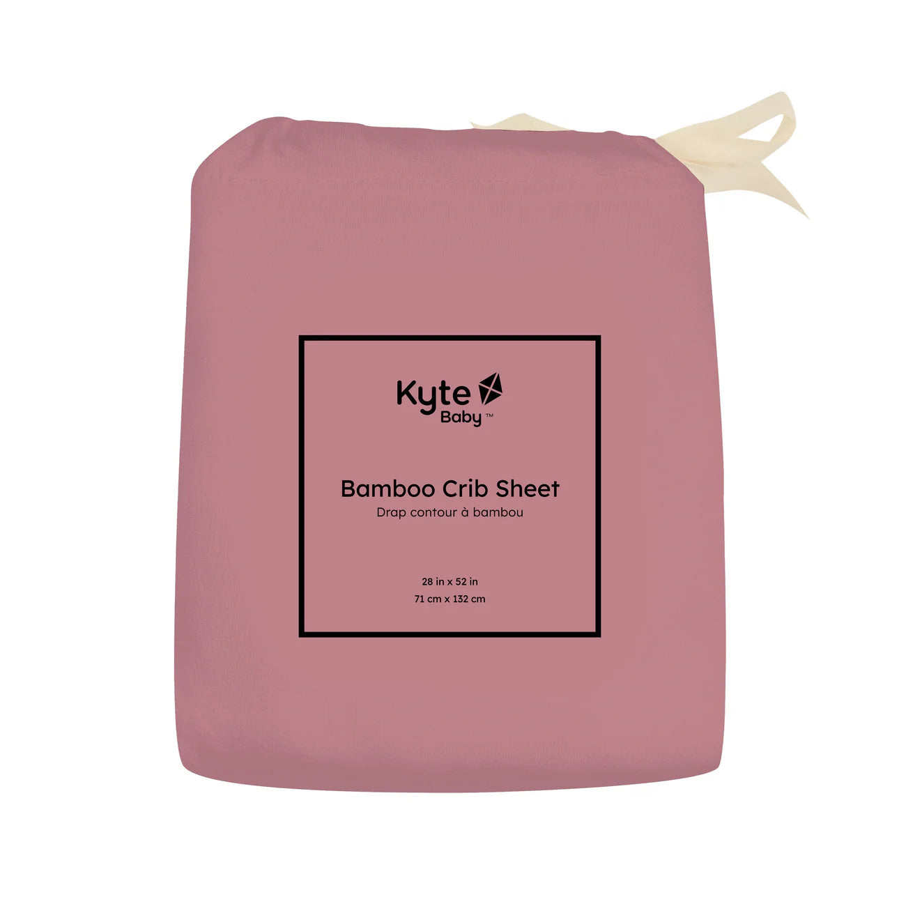 Kyte Baby Soft Dusty Rose Bamboo Rayon Crib Sheet for a Cosy Sleep