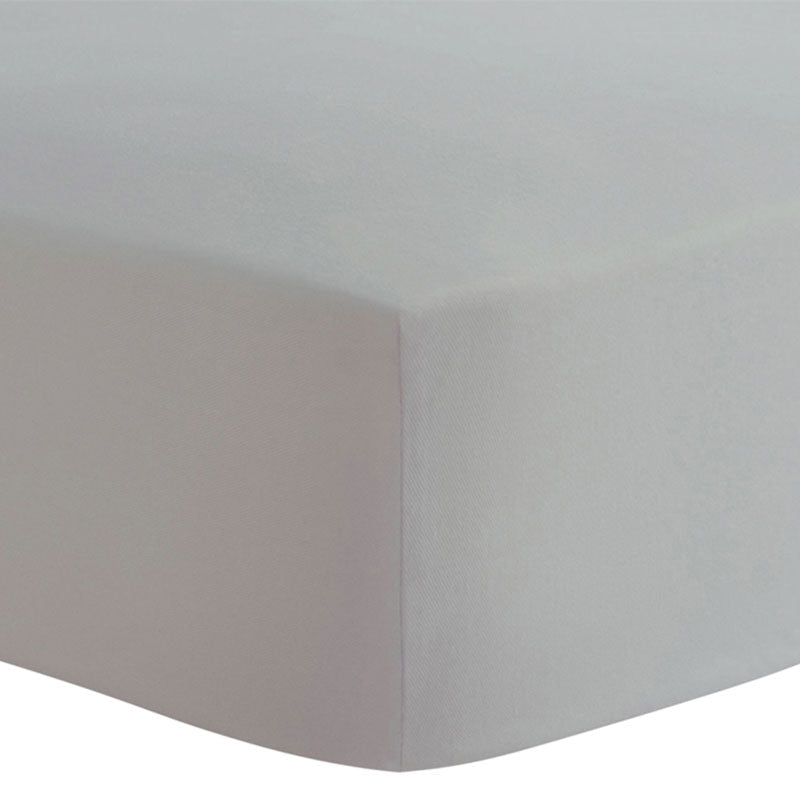 Kushies Grey Organic Jersey Cotton Fitted Sheet - Premium for Babies