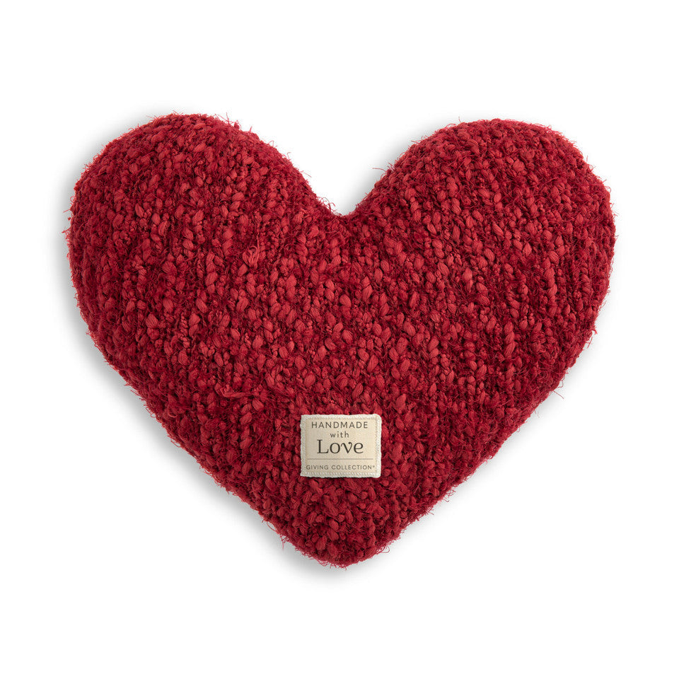 Demdaco Giving Collection Red Heart-Shaped Weighted Pillow - Ideal Gift for Loved Ones