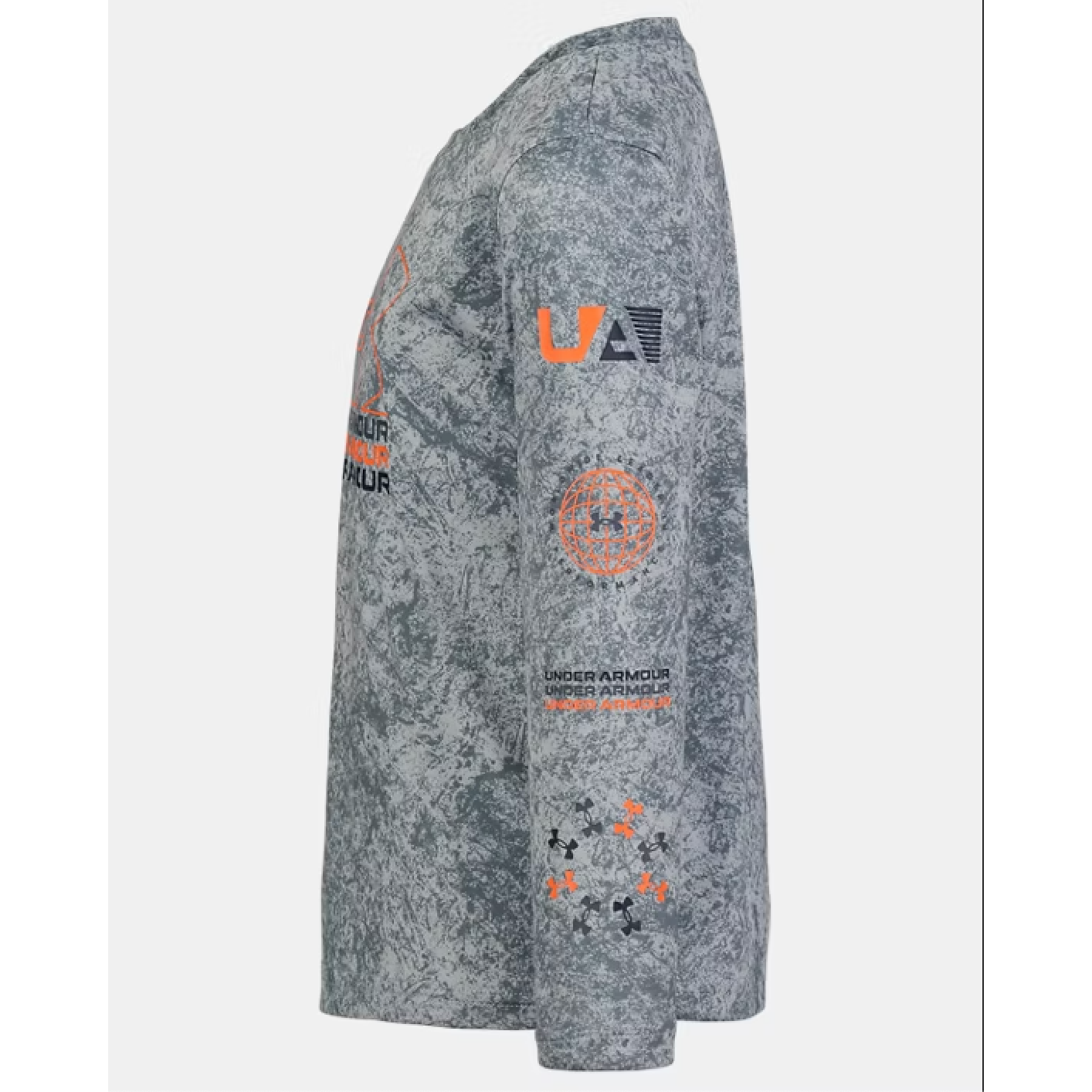 Under Armour Boys' Long Sleeve Printed Tee - Gravel (Hot Deal)