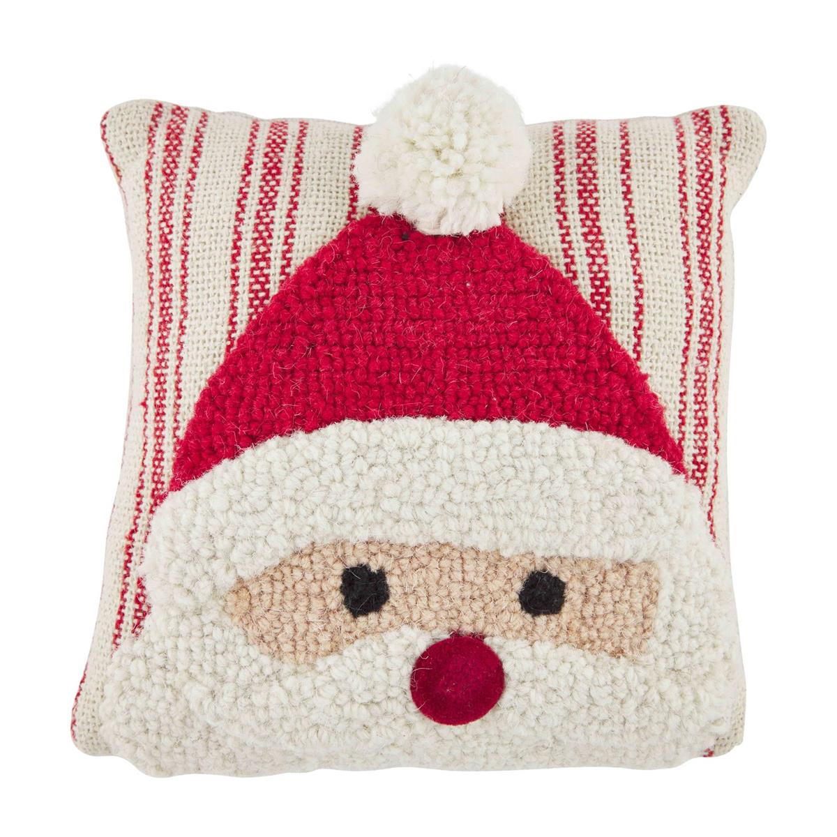 Hot Sale! Small Christmas Hook Pillow by Mud Pie - Ideal Decor Piece