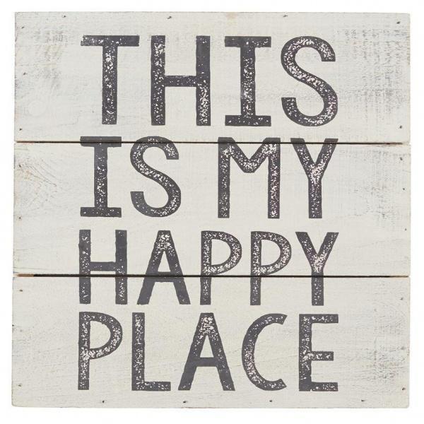 Mud Pie Decorative Plaque: A Happy Place for Your Wall