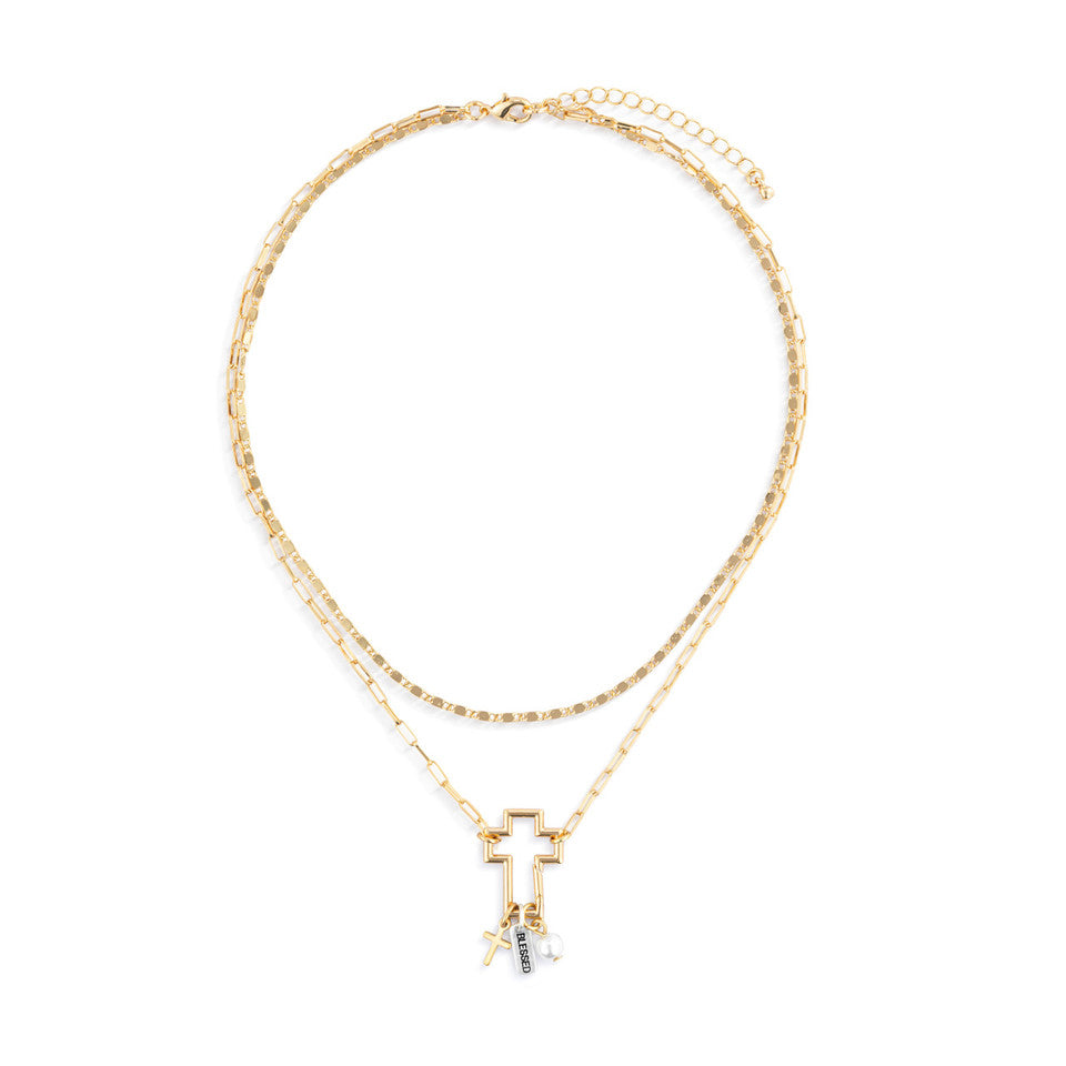 Hot! Demdaco Gold Faith Necklace Jewelry Set