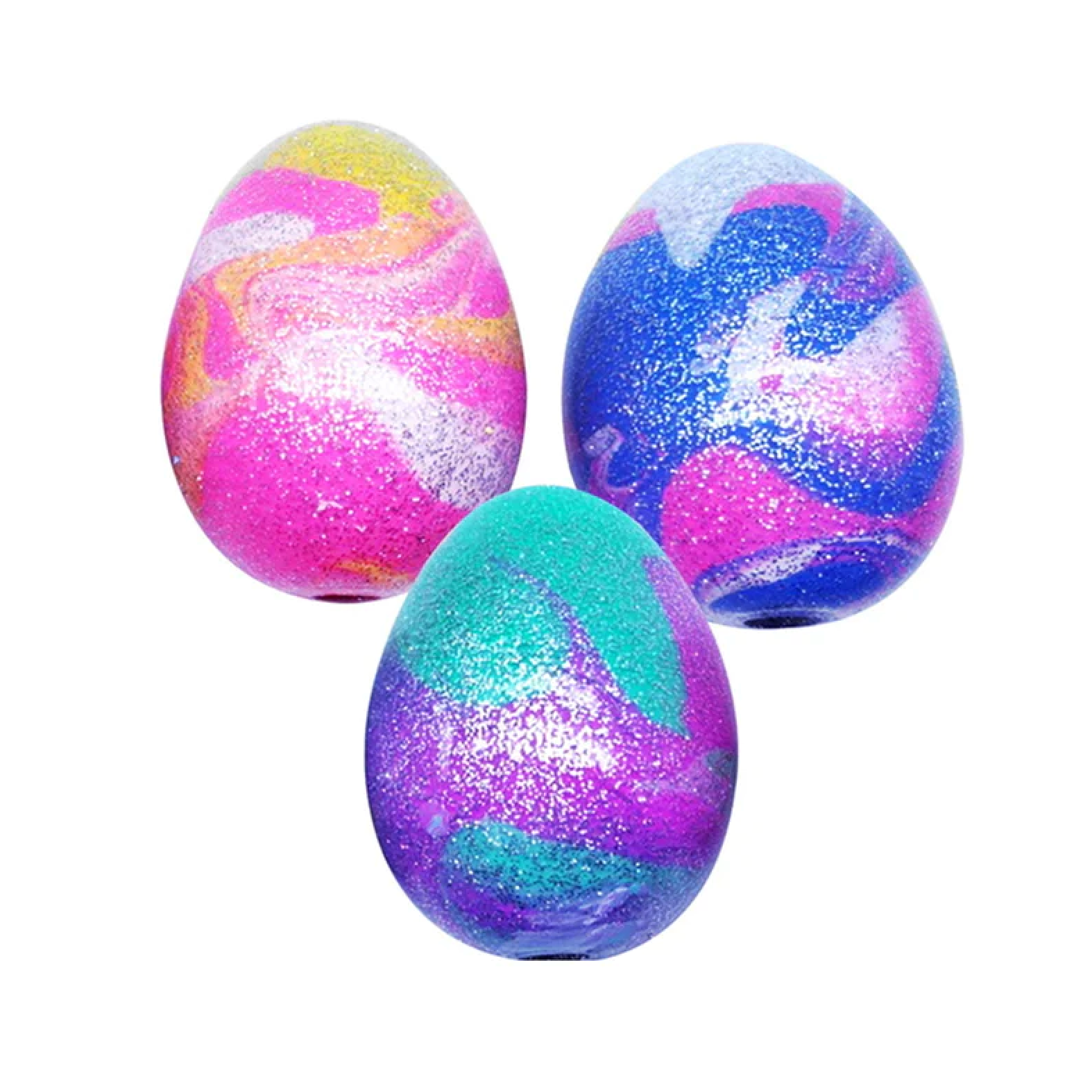 Schylling NeeDoh Squishy Marble Eggs - Sparkling Decorated Eggs for Great Gifts!