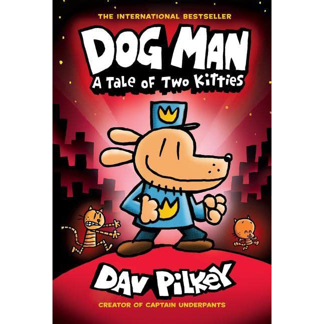 Hot Deal! Scholastic's Dog Man #3 - A Graphic Novel Hardcover: A Tale of Two Kitties
