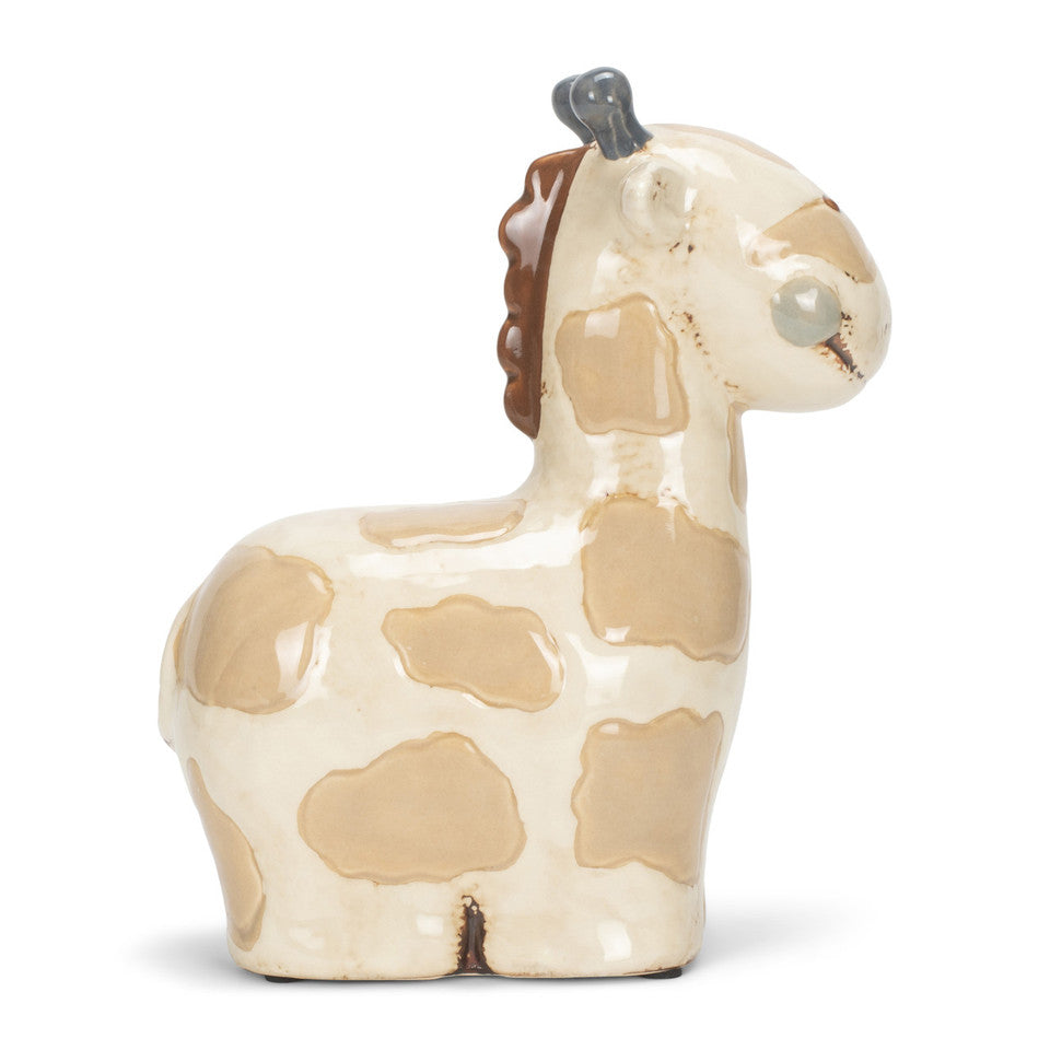 Demdaco Noah's Ark Collection - Adorable Ceramic Giraffe Bank for Nursery Decor