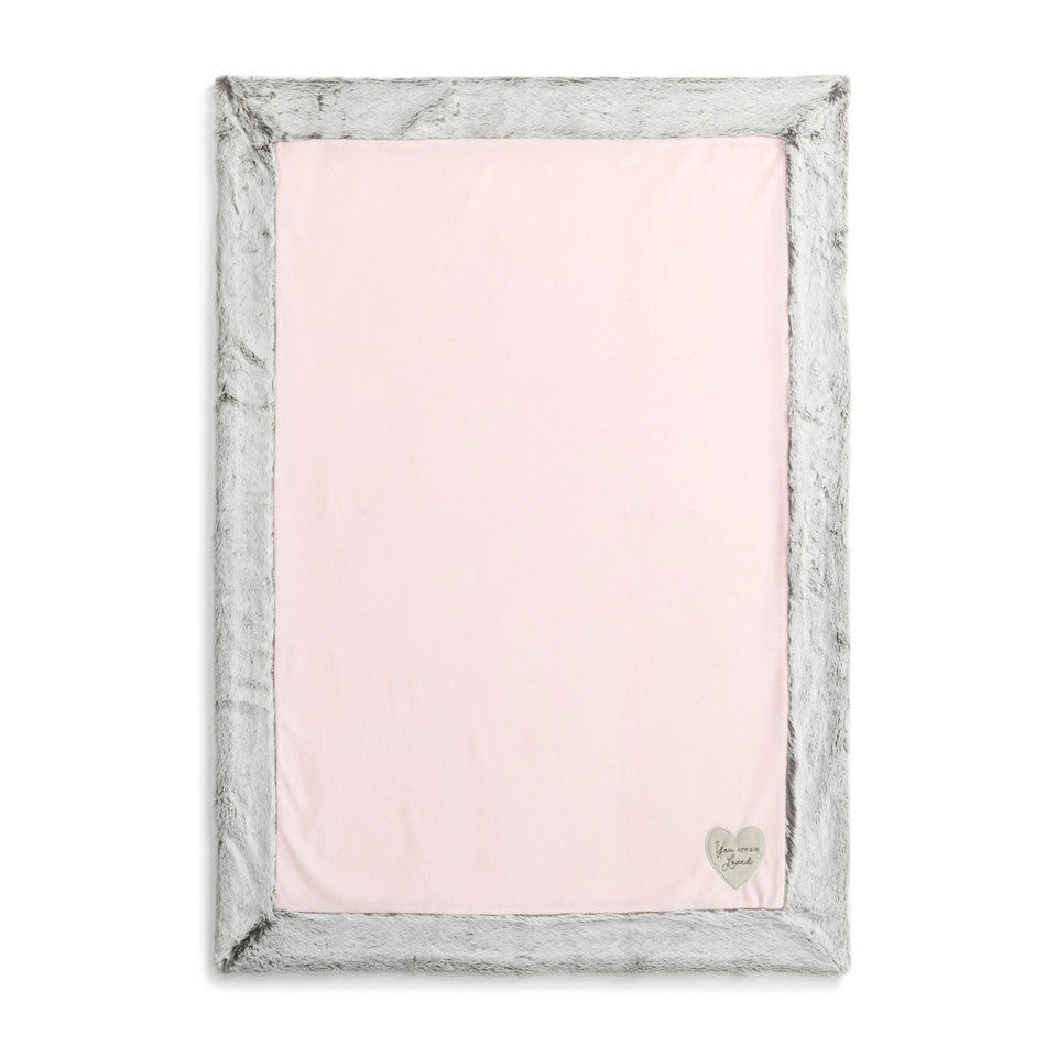 Hot Sale! Demdaco Pink 'You Are So Loved' Baby Blanket for Nap Time