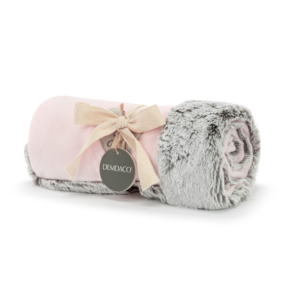 Hot Sale! Demdaco Pink 'You Are So Loved' Baby Blanket for Nap Time