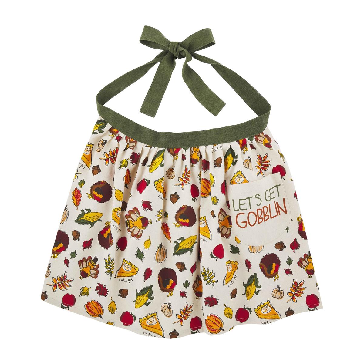 Mud Pie Thanksgiving Mom and Child Apron Set for Family Cooking