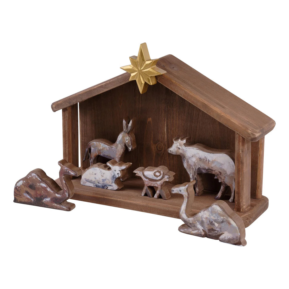 Glory Haus Exclusive Away in a Manger Nativity Set - Perfect Holiday Decor