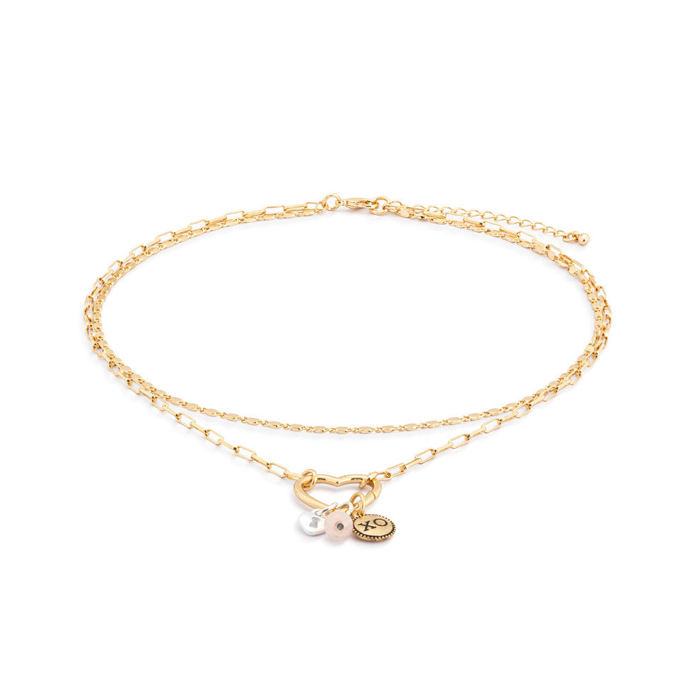 Demdaco Gold Love Necklace Jewelry Set for Your Life's Journey
