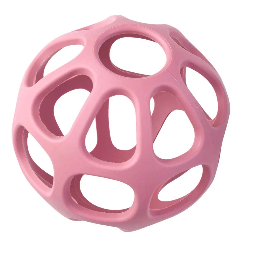 Hot Sale! Blossom Pink Saro Baby Silicone Sensory Ball for Curiosity Arousal