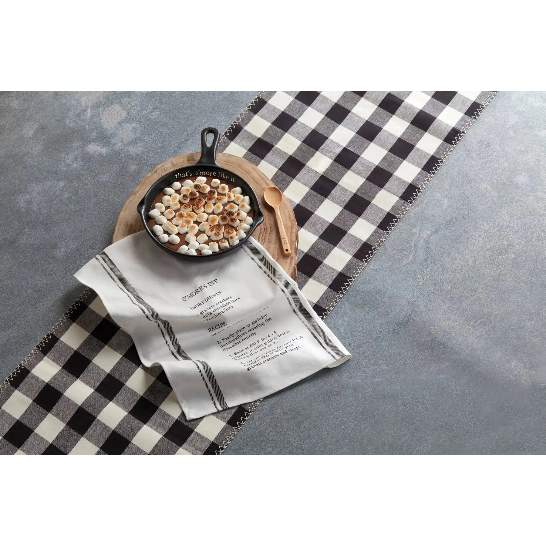 Mud Pie Three-piece S'more Dip Stoneware Skillet Gift Set
