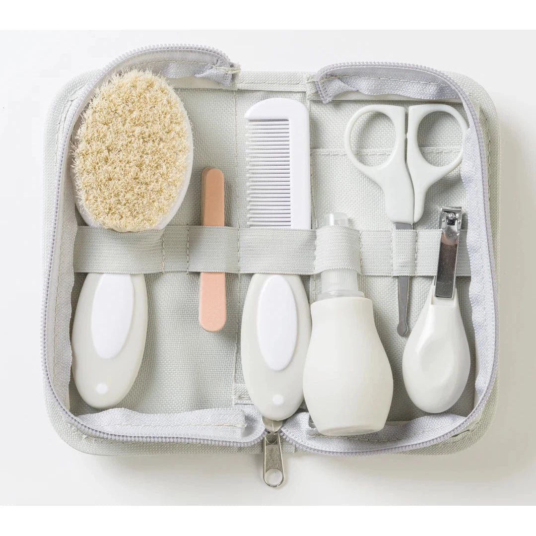 Hot Deal! Gray Saro Baby Grooming Kit with Essential Toiletry Items