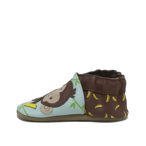 Robeez Light Blue Soft Soles Shoes for Fun - Hanging Out Style