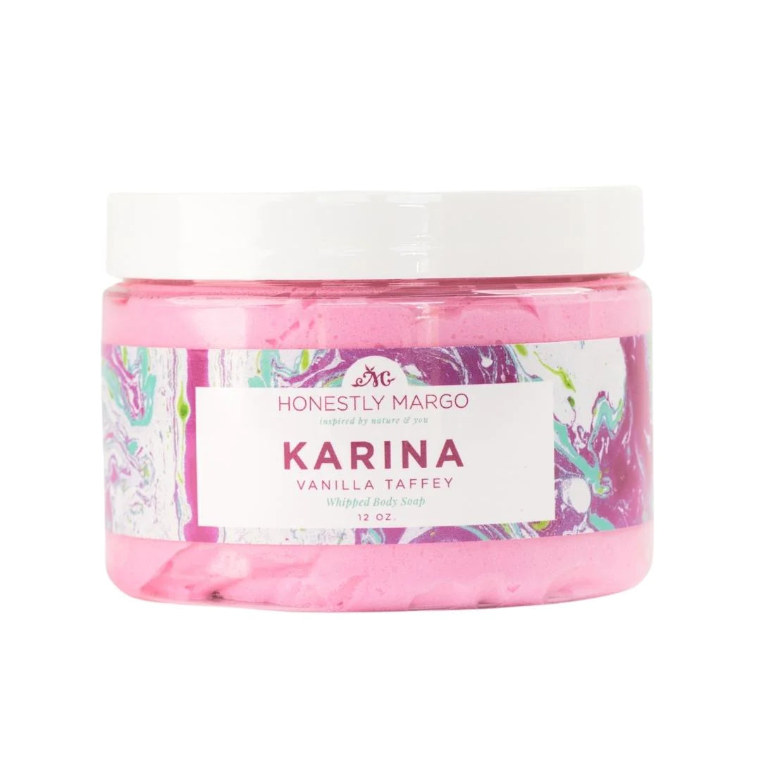 Honestly Margo's Moisturizing Vanilla Taffy Karina Whipped Body Soap