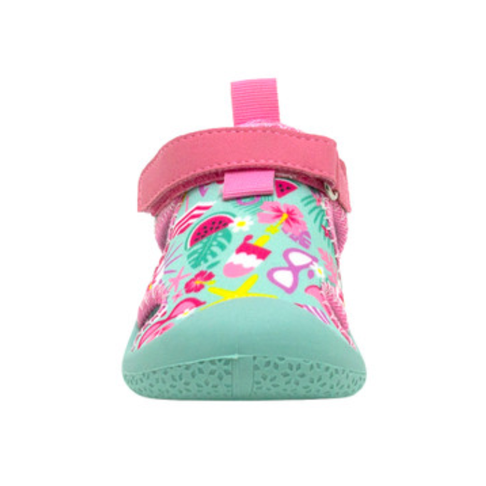 Robeez Pink/Turquoise Tropical Paradise Lightweight Water Shoes for Toddlers