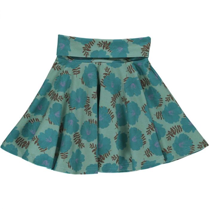 GOTS Certified Organic Cotton Floral Print Skirt - A Must - Have Fashion Item