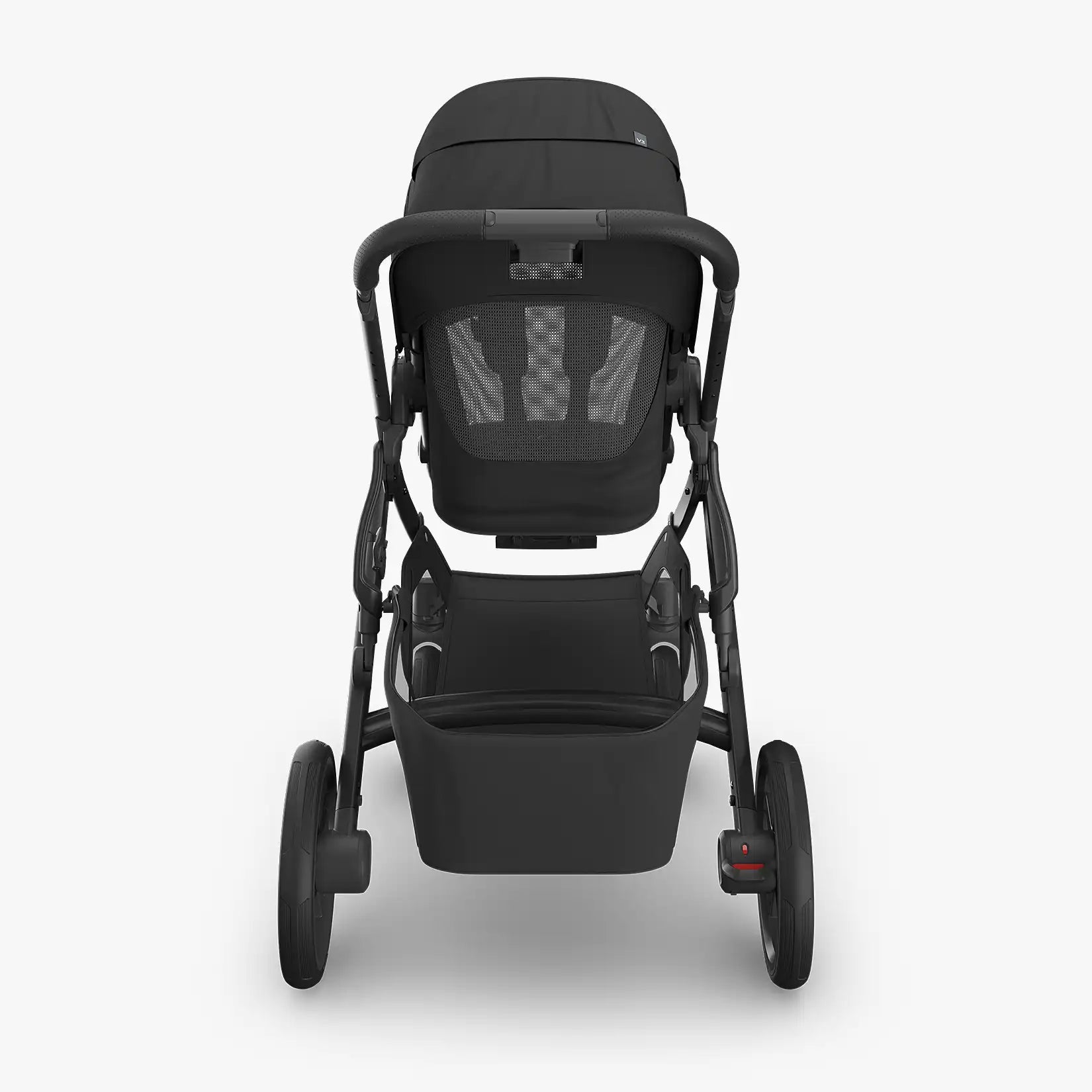 UPPAbaby Vista® V3 Stroller - Jake (Charcoal, Carbon Frame, Black Leather) - Best for Growing Families