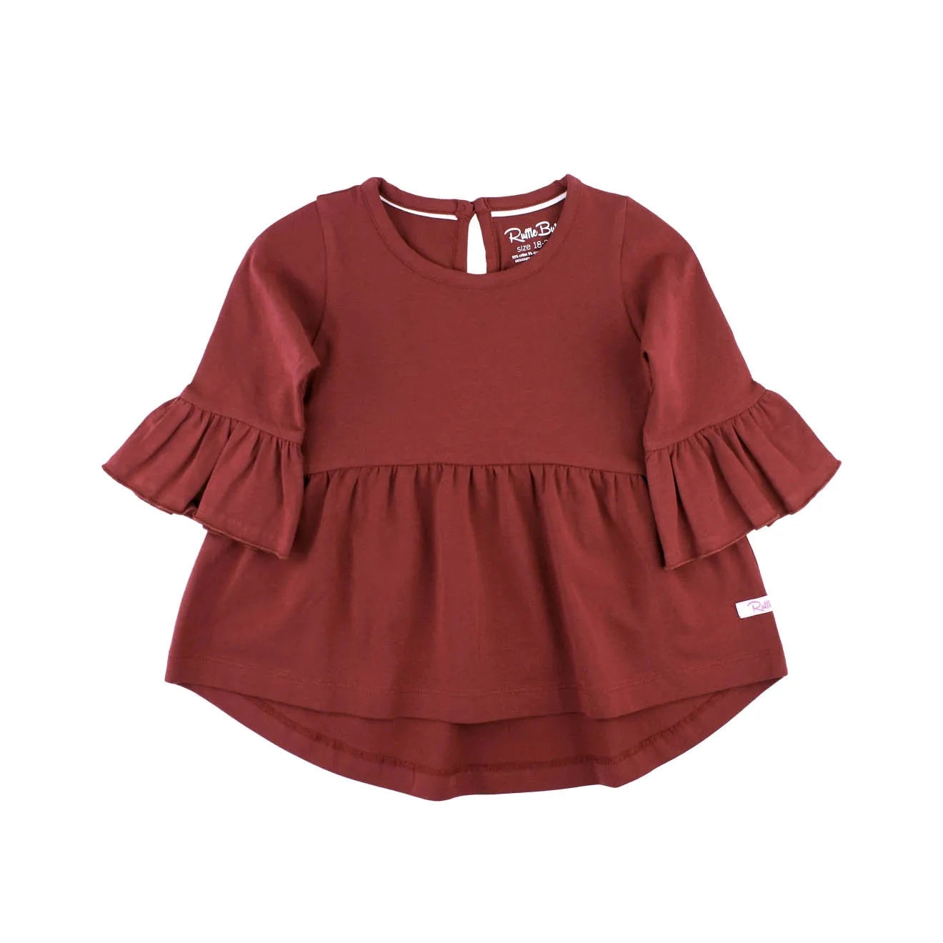 Hot Deal! RuffleButts Rosewood Bella Flared Sleeve Top