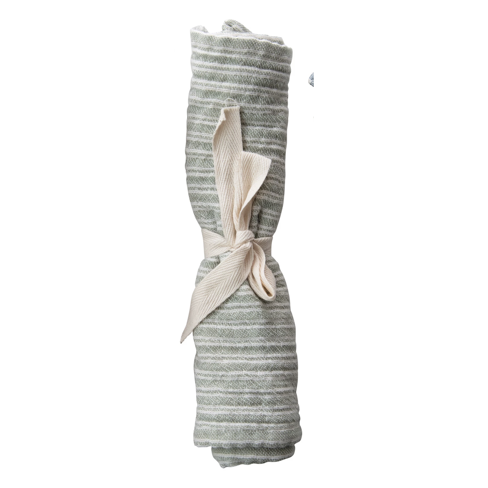Creative Co-Op Baby Woven Cotton Striped Burp Cloth - 4 Styles