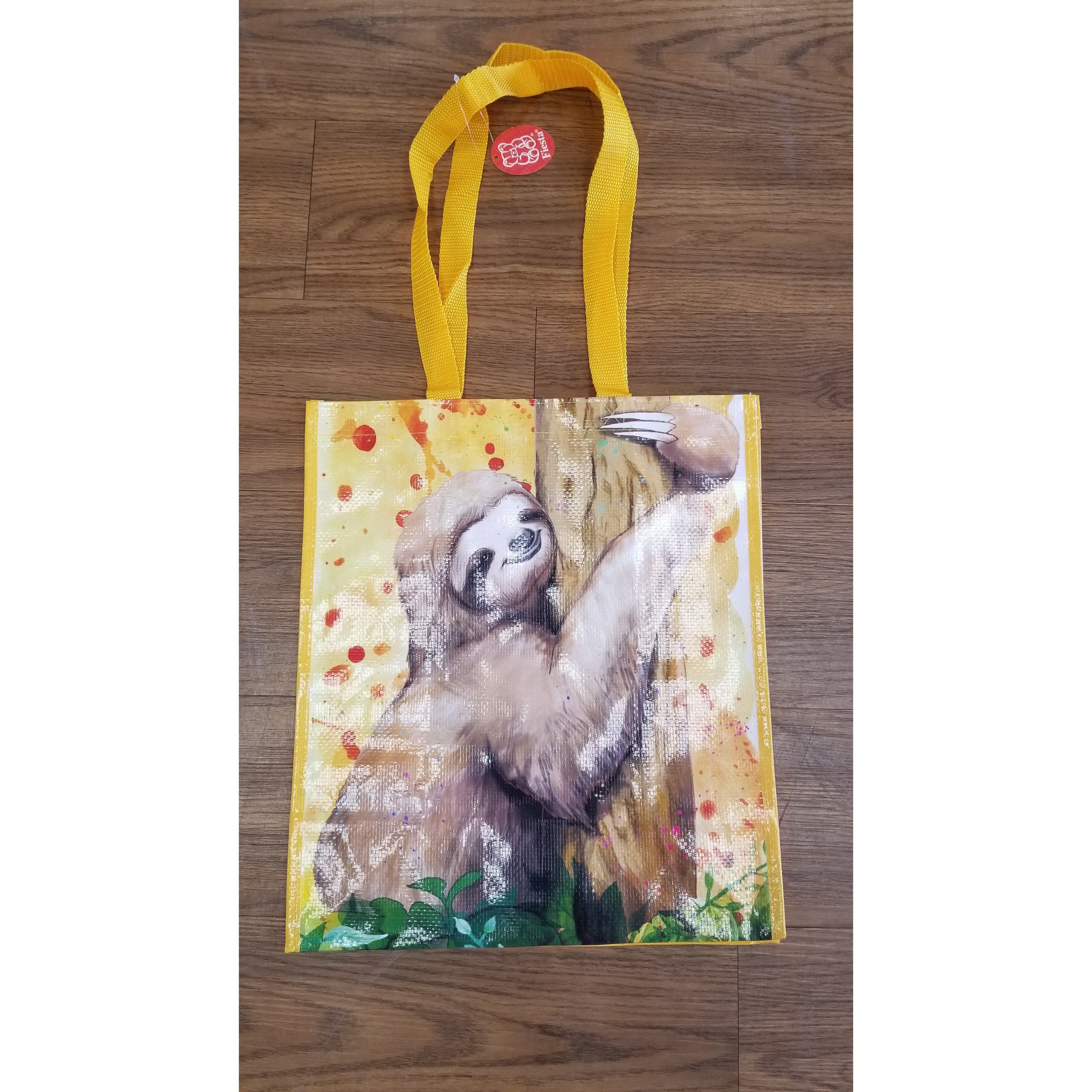 Eco - friendly Recycled Sloth - themed Gift Bag