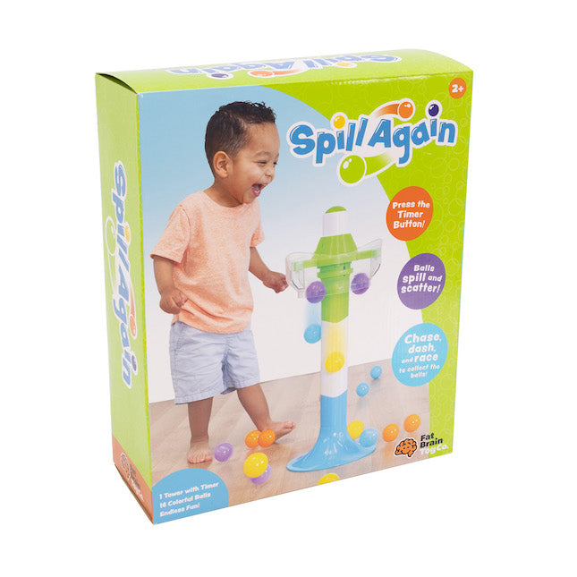 Fat Brain SpillAgain - Exciting Kids' Toy with Colorful Balls and Hidden Timer
