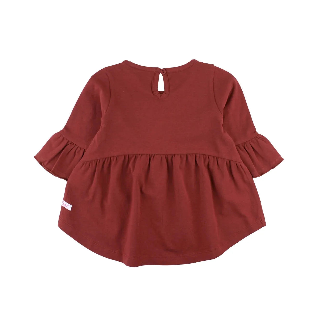 Hot Deal! RuffleButts Rosewood Bella Flared Sleeve Top