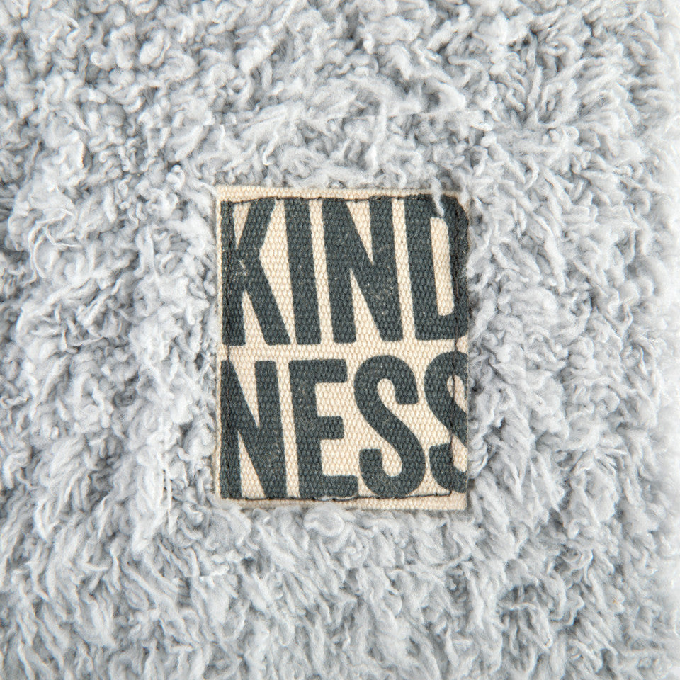 Demdaco Smoke-colored Sharing Kindness Collection Cozy Throw Blanket