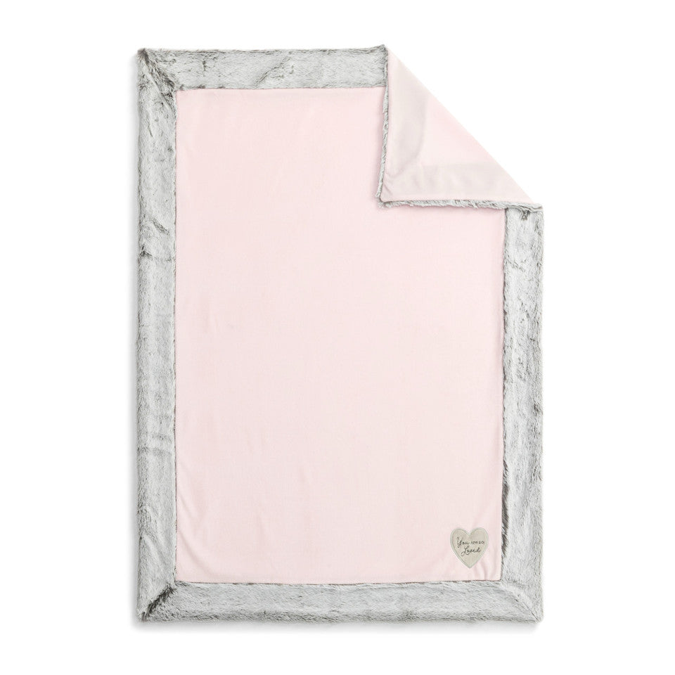 Hot Sale! Demdaco Pink 'You Are So Loved' Baby Blanket for Nap Time