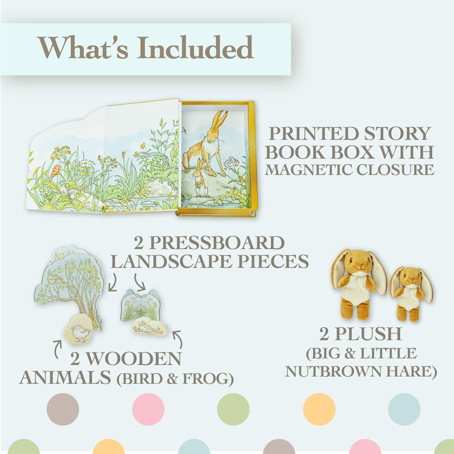 Hot! Kids Preferred Guess How Much I Love You Playset