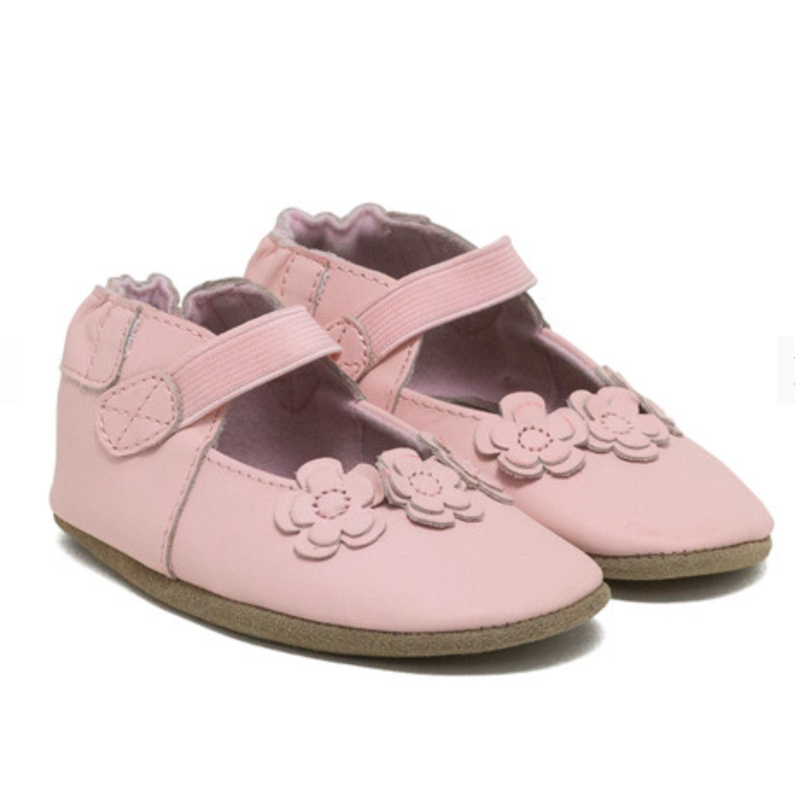 Adorable Pink Robeez Brianna Soft - Sole Toddler Shoes