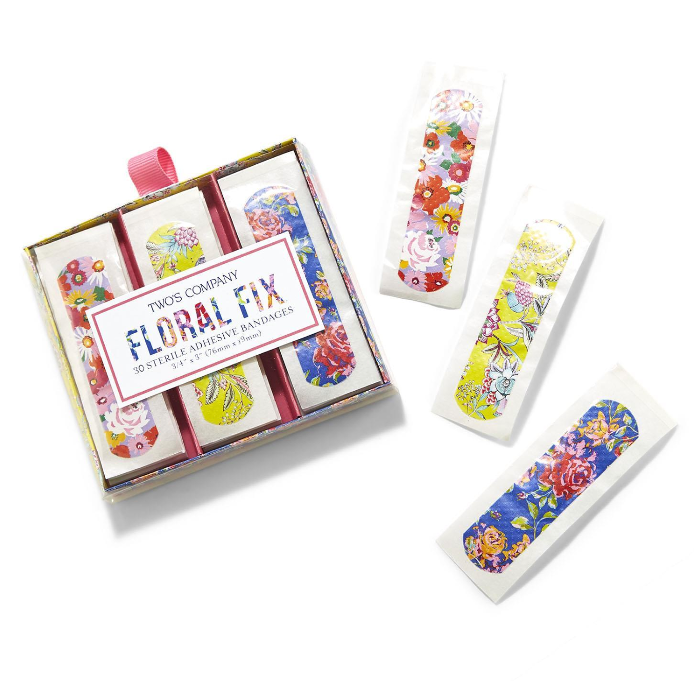 Two's Company Stylish Floral Bandages - Ideal for All Ages