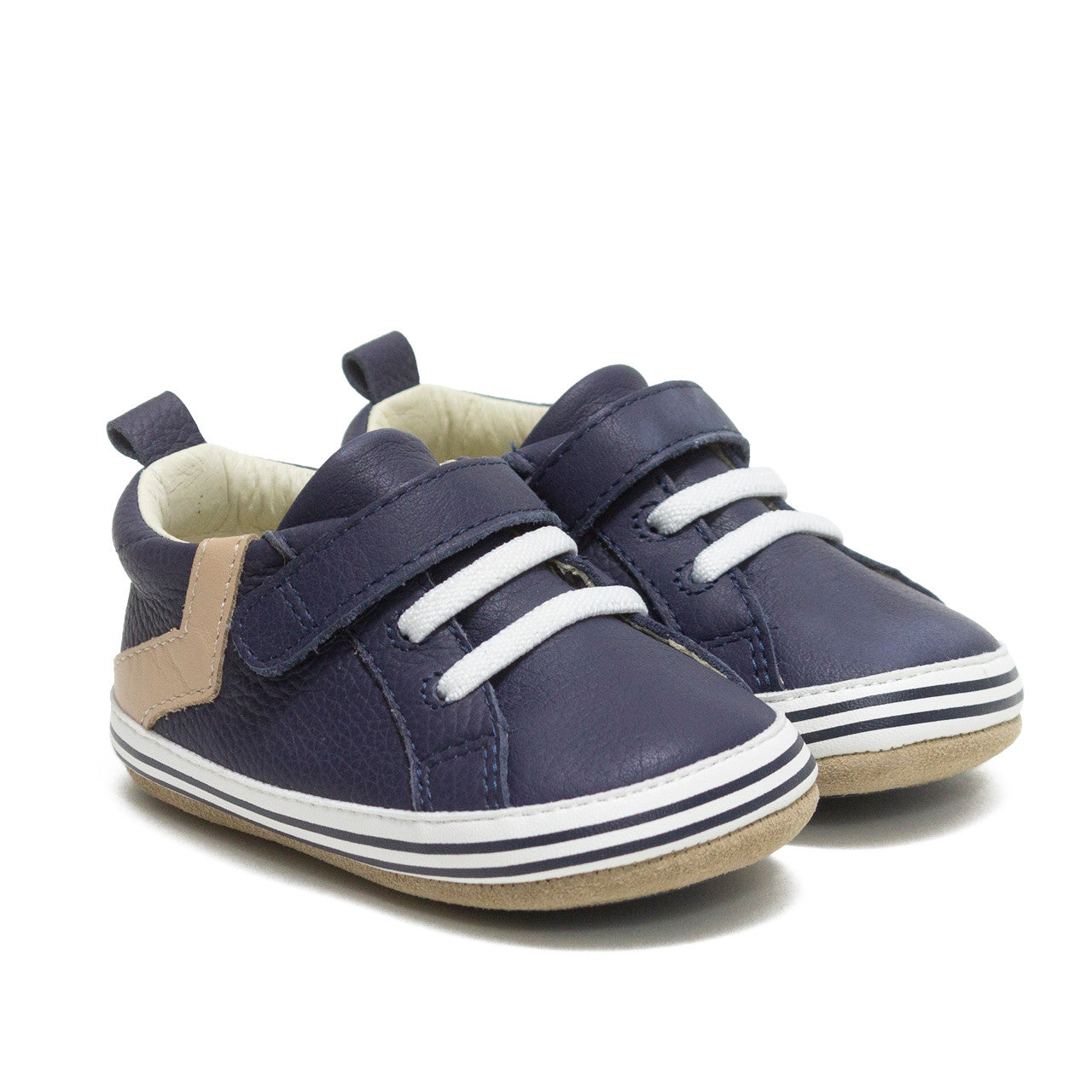 Hot Sale! Robeez Navy Blue Boys' Adam First Kicks Sneakers for Toddlers