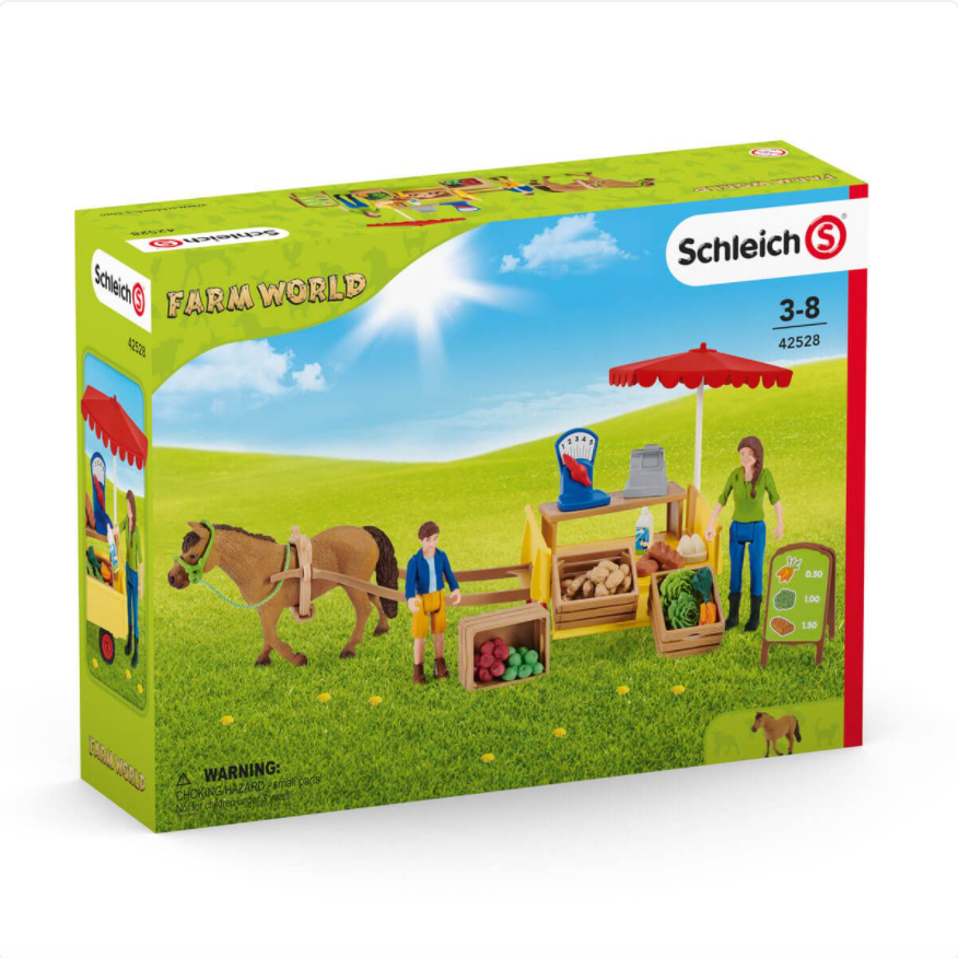 Schleich Farm World Sunny Day Portable Farm Stand for Kids' Play