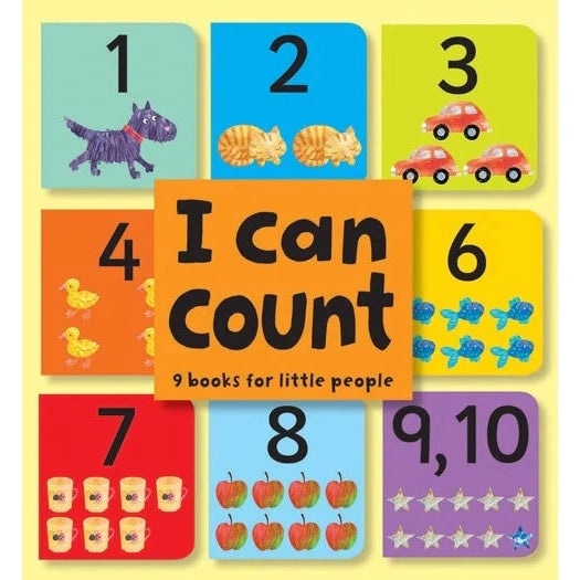 Hot Sale! Kane Miller's Set of 9 Mini Board Books: 'I Can Count' for Little Ones