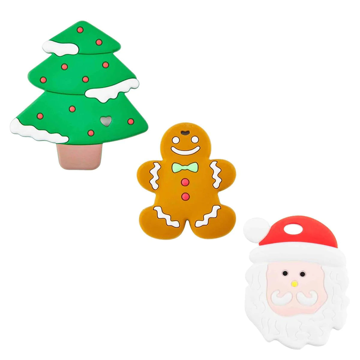 Mud Pie Silicone Holiday Teethers - Ideal for 18M+