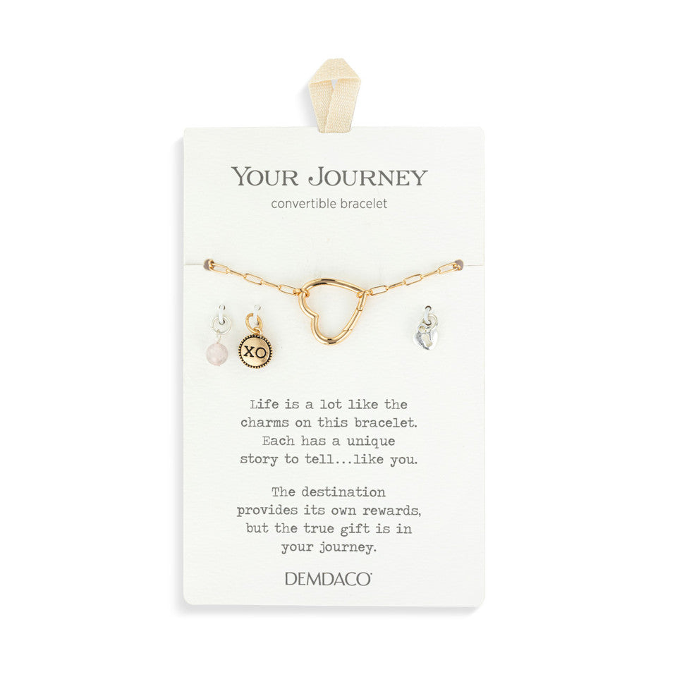Demdaco Gold Love Bracelet Jewelry Set for Your Life's Journey