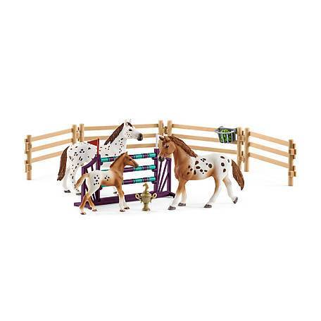 Schleich Horse Club: Lisa's Secret Training for Appaloosas in Tournament