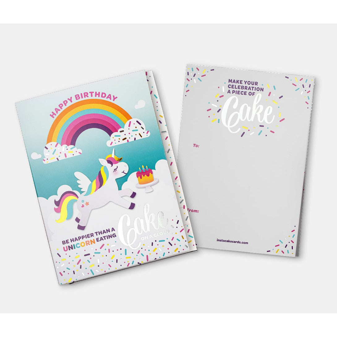 Hot Deal! InstaCake Unicorn Confetti Vanilla Cake Card