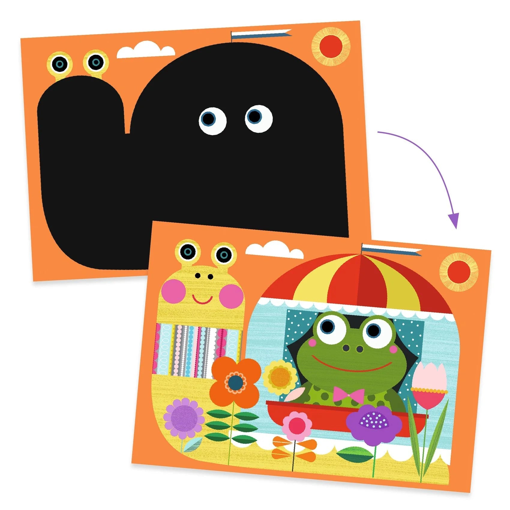 DJECO Enjoyable Vehicle - Themed Scratch - Card Activity for Kids