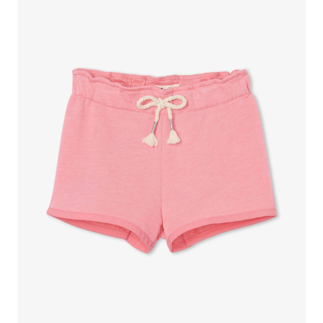 Hot Deal! Hatley Pink French Terry Paper Bag Shorts