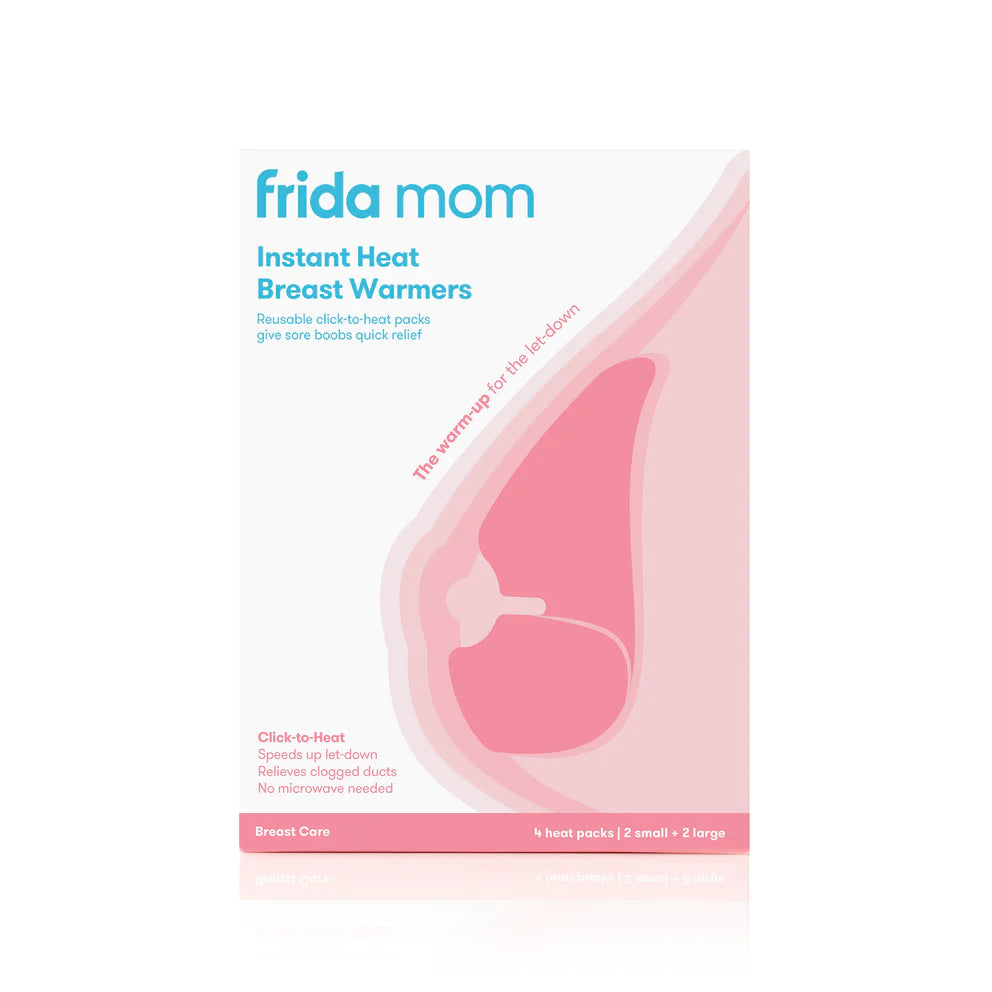 FridaBaby FridaMom Reusable Click-to-Heat Breast Warmers for Quick Milk Let-Down