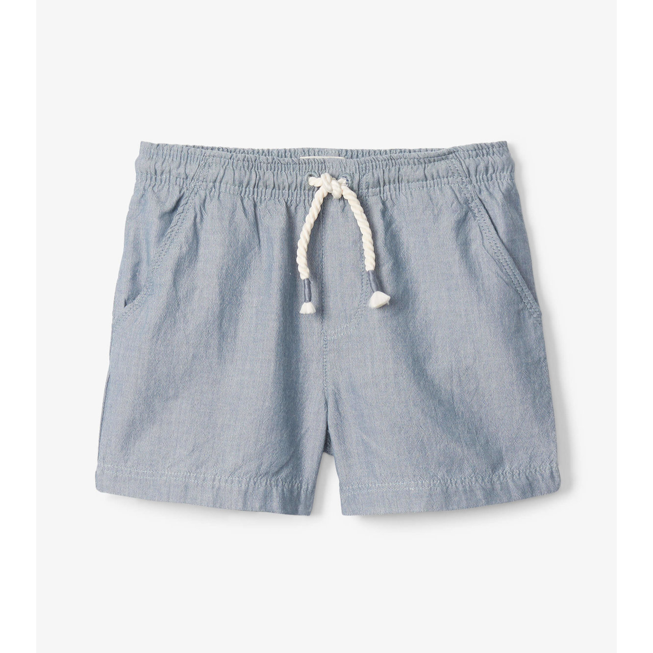 Hot Sale! Hatley Toddler Chambray Pull - On Summer Shorts for Free Movement