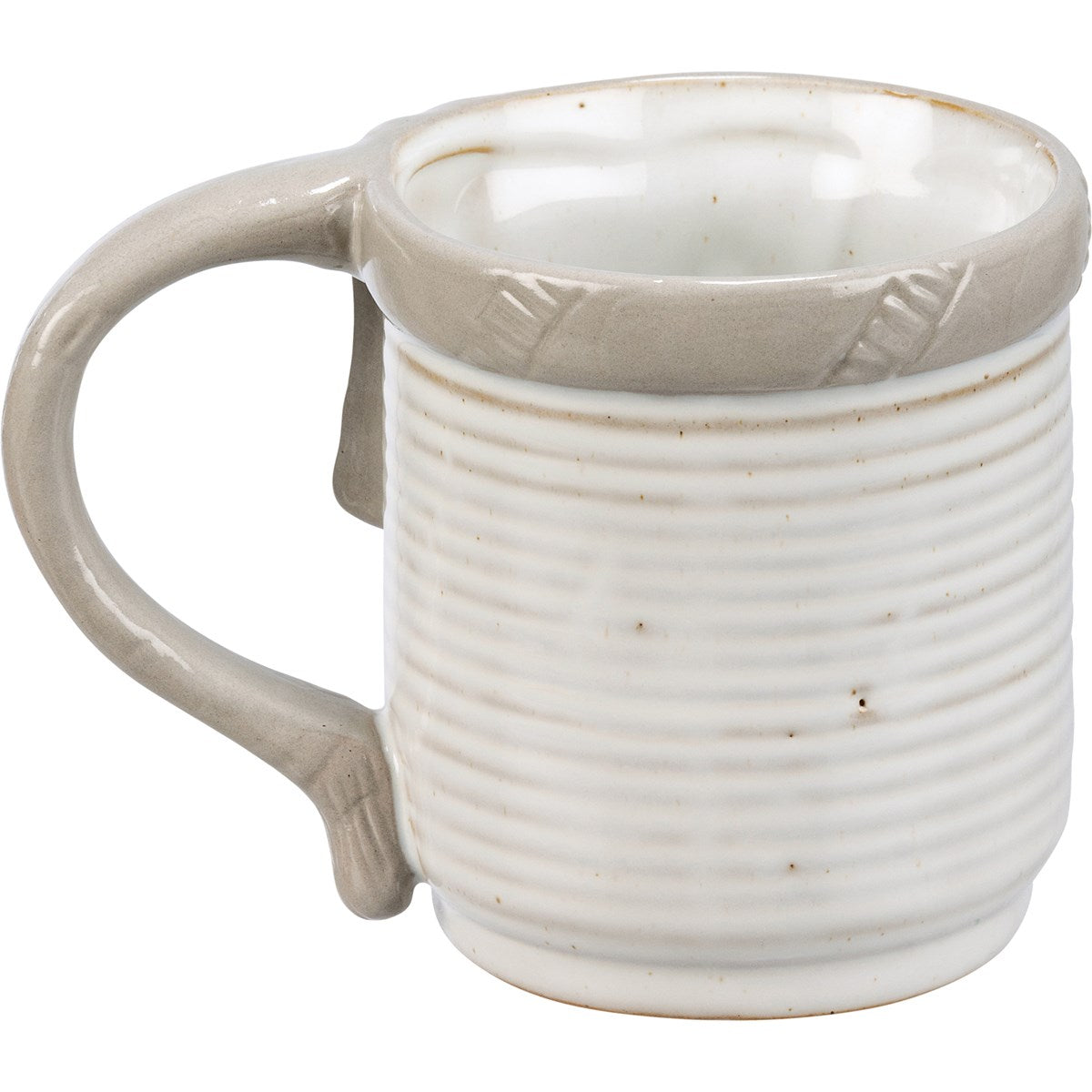 Kathy's Primitives Stacked Snowman Ceramic Mug Set for Christmas