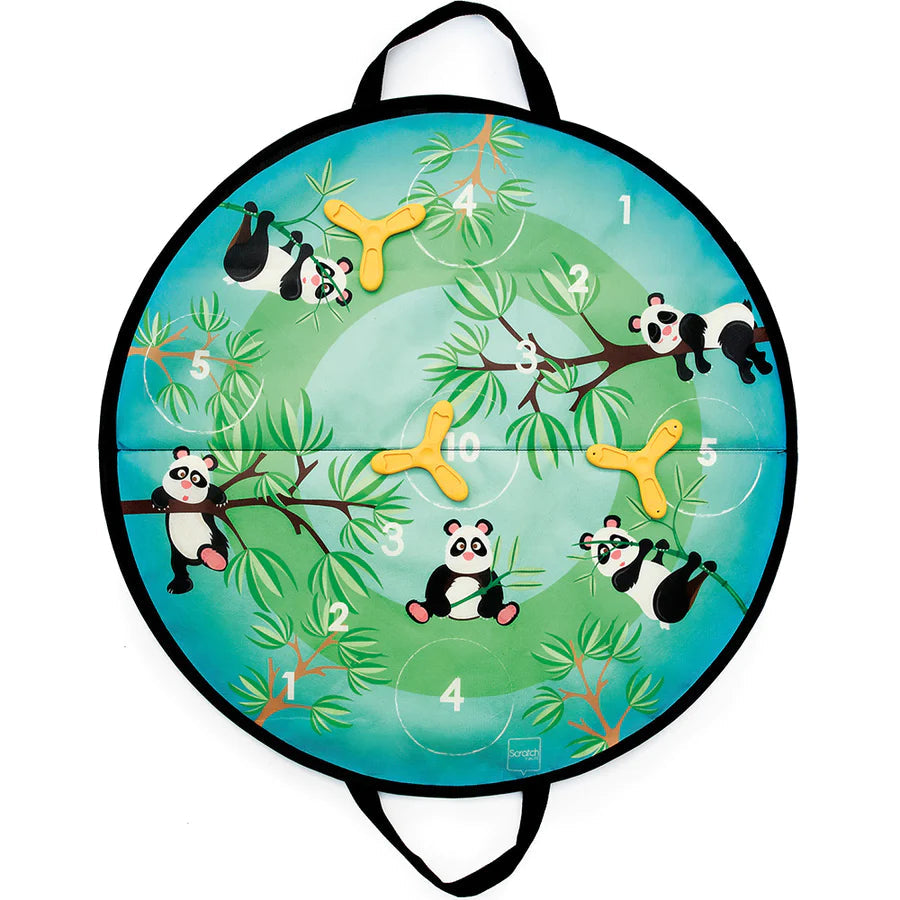 Hot Sale! Panda-themed Scratch Europe Magnetic Disk Tossing Game for Kids Aged 3+